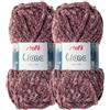 Stafil Filato Liana Effetto Morbida Ciniglia 100 g Set 2 Gomitoli Colore Bordeaux Rosa