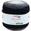 Stafil Filato Macramè Cake Ball Effetto Sfumato Ø 2 mm 250 g 220 m Nero Grigio Bianco