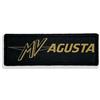 4R Quattroerre.it Patch Toppa Ricamata Scritta per MV Agusta, Ricamo Alta Definizione, Termoadesiva, Made in Italy, Licenza Ufficiale, 100 mm (Nero Oro)