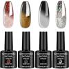 Senvenski Cambiamento di colore Smalto Semipermanente Per Unghie Kit Rossa Nera Bianca Grigio Marrone Oro Gel Termico Temperatura UV LED Vernice Manicure Nail Art (WB018)