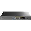 Cudy Switch Ethernet Gigabit Non Gestito PoE+ 16 Porte, 200W, 16 Porte Gigabit PoE+, 2 SFP, 2 Porte Uplink, Montaggio Rack 19", 802.3af/at, GS1018PS2