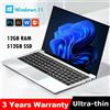 NONE Nuovo Laptop 2026 Con Windows 11, Intel Atom X7 A3950, Notebook PC per Gaming, 1
