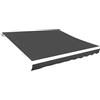vidaXL Tetto per Tenda da Sole, Tela 3x2,5 m, Antracite, Copertura di Ricambio per Gazebo, Balcone e Giardino, Tenda Retrattile, Rivestimento PU, Resistente a UV e Intemperie