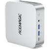 ACEMAGIC W1 Mini PC AMD Ryzen 7 H 255 (8C/16T, Fino a 4,9 GHz), 16GB LPDDR5 512GB SSD Mini Computer, AMD Radeon 780M, 8K HD Vision, WiFi 6E,/BT 5.2, Win 11 Pro, Adatto ai Creatori di Contenuti