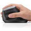 Uineer Mouse Verticale Ergonomico Wireless, 2,4 GHz con Ricevitore USB, Ricaricabile USB-C, 4 Livelli DPI fino a 2400 DPI, Click Silenzioso, Compatibile con PC, Mac e Laptop