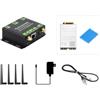 Waveshare 5G M.2 To Gigabit Ethernet Converter, 5G M.2 To USB3.1, Aluminum Alloy Case, Wall-Mount Support, Quad Antennas, Onboard M.2 Key B Interface, USB3.1 Port, with RM520N-GL 5G Module
