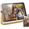 KODAK WiFi Cornice Digitale da 10 pollici, 4000mAh Batteria Integrata, Touchscreen IPS HD Cornice Digitale Foto, 16 GB da Memoria, Sveglia, Condivisione di Foto, Musica e Videos via App, E-mail o USB
