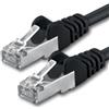 1aTTack.de 1aTTack - Cavo Patch CAT 5e Crossover FTP con 2 spine RJ45 nero 5 m