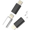 Aksenli Adattatore Micro USB Femmina a Lightning Maschio (3 pack) per iPhone 14 13 12 11 Pro Max 7 8 Adapter Android Cavo per Apple MFi Certified Cavi Jack Accessori per iPad Pro Ricarica Cavetto Sdoppiatore