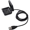 Techgear®, caricabatterie di ricambio per Blaze, cavo di alimentazione USB con supporto compatibile con Fitbit Blaze Smart Fitness Watch