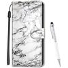 MadBee Custodia Compatibile con Samsung Galaxy A50, Portafoglio Creativo Colorato Libro Pelle PU Flip Caso Magnetica Supporto Cover per Samsung Galaxy A50 (Marmo A)