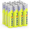 PKCELL Batteria AAA ricaricabile, 12 batterie AAA da 1,2 V, NiMH ad alta capacità, 1100 mAh, batteria Triple AAA, bassa autoscarica AAA precaricata per fotocamera, luce solare, telecomandi