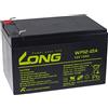 akku-net Batteria di ricambio KungLong per Impianto elettrico di emergenza Peg Perego (USV) 12V 12Ah, 12V, Lead-Acid