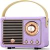 Caulikine Altoparlante Bluetooth vintage, regalo per donne, adolescenti, ragazze, accessori da scrivania, mini altoparlante portatile wireless per cucina, camera da letto, ufficio, decorazione retrò, regalo di