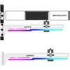 upHere Supporto a Staffa per Scheda Video GPU, Supporto per Scheda Grafica con LED ARGB Singolo o Doppio Slot, G276WTARGB
