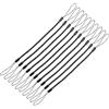 TECHGEAR Confezione da 10 cordini elastici a molla retrattili da 15,2 cm, cordini elastici, cordini a spirale, cordini elastici per stilo/penne capacitive, matite