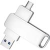 Jnchdghwa Chiavetta USB 3.1 Memoria Flash 512GB con Porta Type C e Porta Type A, Storage e Backup per Smartphone,