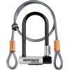 Kryptonite Lucchetto U-lock kryptolok d13mm 10,2x22,9cm con cavo flessibile