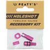 Peaty's Kit valvole Peaty's Tubeless holeshot fast flow rosa