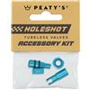 Peaty's Kit valvole Peaty's Tubeless holeshot fast flow turchese