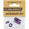 Peaty's Kit valvole Peaty's Tubeless holeshot fast flow viola