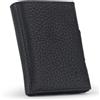DONBOLSO Wallety NextGen I - Custodia per carte di credito con scomparto portamonete, fino a 11 carte, protezione RFID