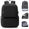 kibachev Zaino Ryanair 40x30x20 Sottovuoto Con Pompa Nero Zaino da Viaggio Aereo Bagaglio a Mano Con Sottovuoto Incorporato Wizzair Grande Zaini Ryanair 40x20x25 Donna Uomo