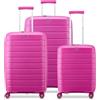 Roncato B-FLYING SET VALIGIE (Grande, Medio, Cabina) - Fucsia