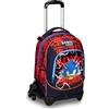 Seven Trolley Scuola Jack 3 Ruote, Rosso e Blu, Sonic Prime, 3 in 1, Triplo Uso, Zaino Con Carrello Sganciabile, Tasca Porta Borraccia e Crossover System, Zaino Scuola Viaggio, Bambino Ragazzo