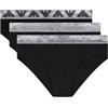 EMPORIO ARMANI Confezione da 3 Slip da Uomo, Nero/Nero/Nero, S