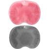 WUZIA 2 tappetini antiscivolo in silicone per doccia e doccia, con ventosa, per la pulizia del bagno (rosa grigio)