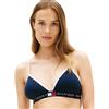 Tommy Hilfiger Donna Reggiseno a Triangolo a Costine, Grigio (Light Grey Heather), M
