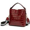 BUKESIYI Donna Borse a Tracoll Borsa a Mano Firmate Borse a Spalla 2024 PU Pelle IT77224 Vino Rosso