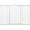 Safetots Cancelletto di Sicurezza Extra Alto con Parte Superiore Incurvata, 143cm - 152cm, Bianco Opaco, Extra Alto con 100cm di Altezza, Montaggio a Pressione per Scale, Barriera di Sicurezza