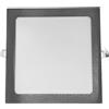 JANDEI - Downlight LED 18W Quadrato Incasso Finitura Acciaio. Perfetto per Soggiorni, Camere da letto, Corridoi, Uffici, Case, Cucine. (Biacno Freddo 6000K)