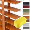 NRQCJM Tende Veneziane in Legno Su Misura per Interni Multicolore Tende Orizzontali Persiane Oscuranti per Finestra Soggiorno Cucina Camera 25 30 35 45 60 80 100 130 160cm Facili Da Montare(Tangerine)