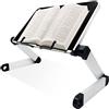 LYFETC Leggio da Tavolo Per Libri Extra Large, Leggio Per Libri Ergonomico, Portatile Pieghevole a 360 Gradi Leggio da Letto Per Libri Può Essere Utilizzato Per Contenere Tablet Computer,Quaderno Ricette.