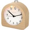aboveClock Sveglia da Comodino Analogica, Orologio da tavolo con Funzione Snooze e Luce notturna, Sveglia Vintage Silenziosa a batteria in Legno Naturale Chiaro