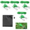 YMWALK 4 tiranti da 4 mm con tendicorda, cricchetto regolabile da 4 m, sospensione a cricchetto per tende da campeggio, tende da sole e tende da sole, riflettenti e resistenti, corda per tenda con