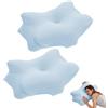 harupink 2 federe per cuscino cervicale, 80% poliestere, 20% elastan, con chiusura lampo, traspirante e delicato sulla pelle, lavabile, per tessuto fortunato, EvenVentric Ergo
