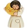 THUN, Iconico Angelo Sonnellino Dolci Sogni in Ceramica Decorata a Mano, Versione Piccolo, 5.7x4.3x6.8 cm h