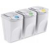 Prosperplast Set 3 x 35 l cestino riciclaggio SORTIBOX - ashen