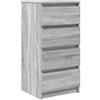 vidaXL Credenza Grigio Sonoma 37,5x35x76 cm in Legno Multistrato, armadietto, credenza, Armadio da corridoio, Buffet, Armadio da Cucina