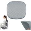 gexuamz Cuscino in Gel per Sedia con Effetto Freddo 3D, Cuscino Traspirante a Nido d'Ape per Coccige e Lombare, per Auto Camion Ufficio Casa Sedia a Rotelle, 49 x 46 cm (Grigio)
