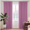 Joydeco Tende Oscuranti per Interni 2 Pezzi L 140 x A 245 CM, Tenda Termiche con Passanti Nascosti per Soggiorno Moderne Cameretta Bambini Camera da Letto Blackout Curtains, Rosa Violaceo
