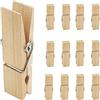 EasyBravo mollette in legno, robuste e resistenti per bucato (7,2 x 1,8 cm, 12)