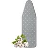 BOOSHMall Copriasse da Stiro - Imbottitura in Feltro Spesso, Bordo con Elastico Resistente,chiusure in velcro, Resistente Adatto a assi da stiro di dimensioni 128-140 x 40-48 cm