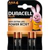 Duracell Batterie Plus -AAA (MN2400/LR03) BOOST K4 4pcs.