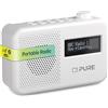 Pure Elan One2 Radio Portatile DAB+/FM con Bluetooth 5.1 (display LCD, 10 tasti di memoria, alimentazione a batteria con 4xAA possibile) Bianco Cotone