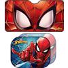 SPIDER-MAN Set proteggi sole auto Spiderman con parasole anteriore per parabrezza SUV 150x80 cm e coppia di tendine laterali, rossi e blu con l'avenger uomo ragno
